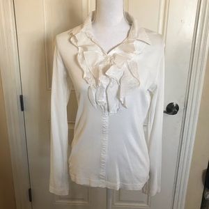 Cabi womens ruffle shirt